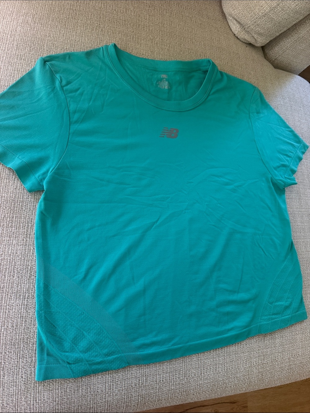 New Balance Women's Teal Athletic Short-Sleeve Tee